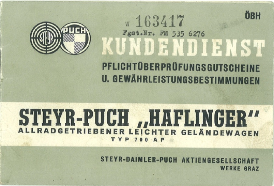 Schweizer Armee - Haflinger Modell 1:87